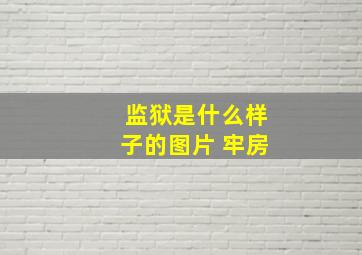 监狱是什么样子的图片 牢房